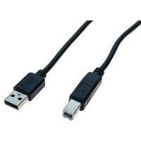 Cordon USB 2.0 type A et B noir - 5m