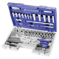 Koffer met doppen en hulpstukken 1/4'' - 1/2'' - 98 stuks Facom Expert