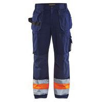 Werkbroek High Vis 1529 - marineblauw/oranje