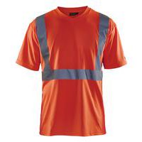 T-Shirt High Vis 3313 - V hals - rood