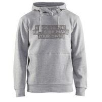 Sweatshirt Hooded Limited Stick to the Rules 9173 - Grijs Mêlee