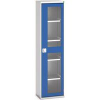 Kast Verso - transparante deuren - 4 legborden 525x350x2000 - Bott