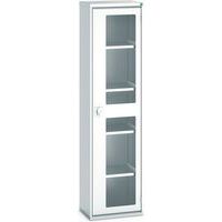 Kast Verso - transparante deuren - 4 legborden 525x350x2000 - Bott