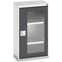 Hoge kast Verso 525x350x900mm met raamdeur en 2 legborden - BOTT