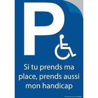 Sticker voor invalidenparkeerplaats