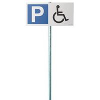 Parkeerbord P + pictogram invaliden
