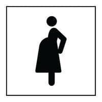 Pictogram voorang voor zwangere vrouwen in vinyl