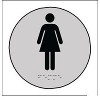 Bord toilet dames in relief en braille