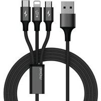 Multi-USB-kabel - Lightning-kabel, micro-USB, USB type C - Moxie
