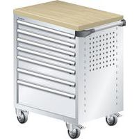 Werkplaatswagen L3627 afwerking hout multiplex - 7 lades - Lista