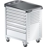 Werkplaatswagen L3627 kunststof coating - 7 lades - Lista