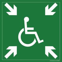 Evacuatiebord voor mindervaliden