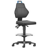 Werkplaatsstoel, Met armleggers: nee, Type voet: Wielen, Zitting materiaal: Polyurethaan, Stoel model: Hoog