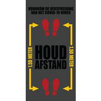 Tapis imprimé néerlandais « HOUD AFSTAND » - Notrax