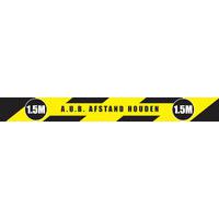 Strip voor sociale afstand - voor binnengebruik - 1 m x 7,5 cm