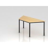 Table de réunion trapèze à pieds noirs - 160x69 cm - Hammerbacher