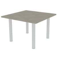 Table de réunion avec plateau carré 110x110 cm - Quadrifoglio
