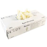 Wegwerp handschoen latex, gepoederd - Manutan