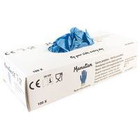 Wegwerp handschoen nitril gepoederd - Manutan