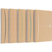 Schrift Oxford Touareg 210x297, 180p, 90 g gerecycled in verschillende kleuren - Oxford