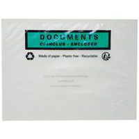 Documentenhoes - Kristalpapier - 'Documenten ingesloten'