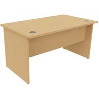 Recht bureau, Type onderstel: Paneel, Hoogte: 72 cm, Totale breedte: 140 cm, Type bureau: Recht bureau