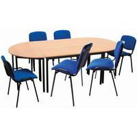 Vergaderset: 4 tafels en 6 stoelen