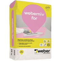 Enduit de ragréage autolissant fibré polyvalent - Weberniv for - 25 Kg