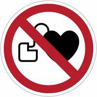 Bord Verboden voor dragers van pacemakers - PVC - Manutan Expert