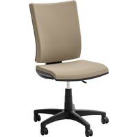 Fauteuil de bureau haut écocuir avec accoudoirs Optima - Quadrifoglio