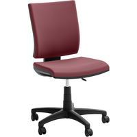 Siège de bureau bas en écocuir auto-ajustable Optima - Quadrifoglio