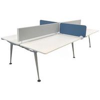 Gereviseerd bureau met 4 werkplekken - Scheidingswanden - Herman Miller