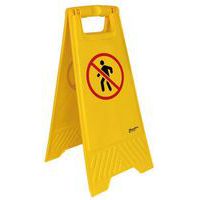 Chevalet de signalisation Interdit piétons - Manutan Expert