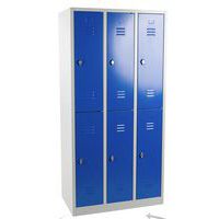 Vestiaire reconditionné - 6 cases - 3 colonnes - Manutan Expert