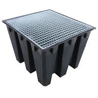 Bac de rétention PE recyclé 1100 L - Manutan Expert