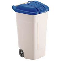 Conteneur carré sur roues avec couvercle coloré - 110L - Rubbermaid