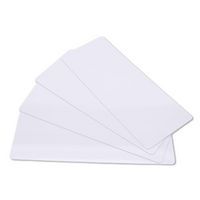 Cartes à imprimer PVC - Blanc - Lot de 100 - Sogedex