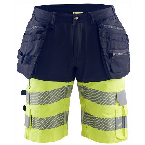 Short met hoge zichtbaarheid van 4-weg stretchmateriaal - Blåkläder