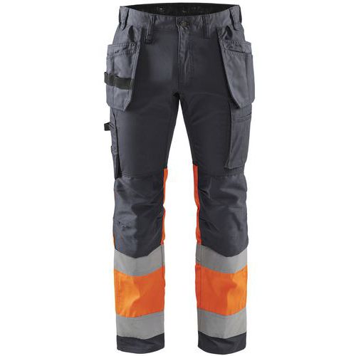 High Vis broek met stretch, Type kledingstuk: Werkbroek en korte broek, Materiaal: Katoen en polyester