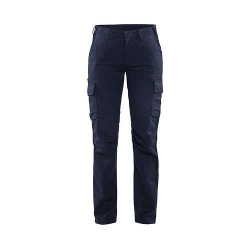 Pantalon industrie stretch 2D femme bleu foncé/noir - Blåkläder