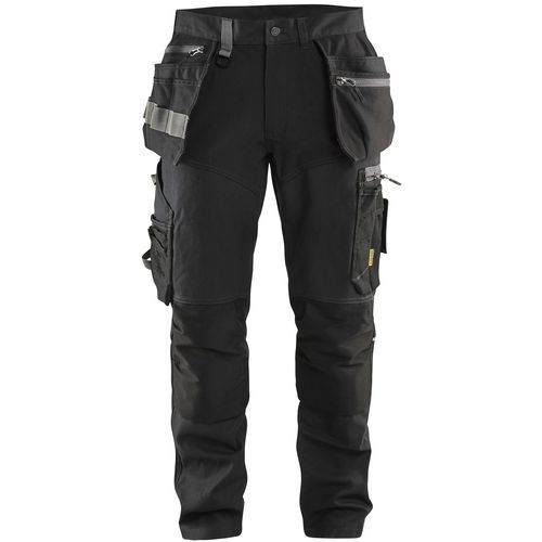 Werkbroek met strechpanelen en spijkerzakken, Type kledingstuk: Werkbroek en korte broek