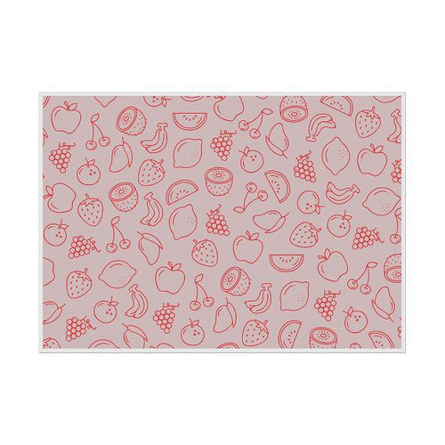 Placemat Fruit Abstract rood