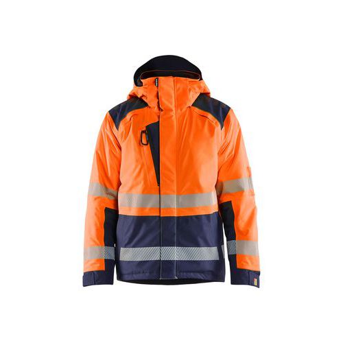 Hi-vis winter jacket Oranje/Marineblauw - Blåkläder