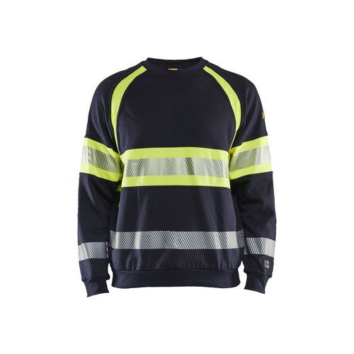 Multinorm Sweatshirt Marineblauw/Geel - Blåkläder