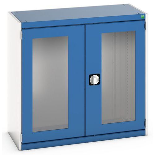 Kast Cubio met glazen deuren hoogte 1000 mm - Bott
