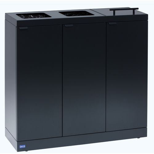 Afvalscheidingsunit Bica 873 3x65 liter zwart - Bica Afvalscheidingsunit Bica 873 3x65 liter zwart - Bica