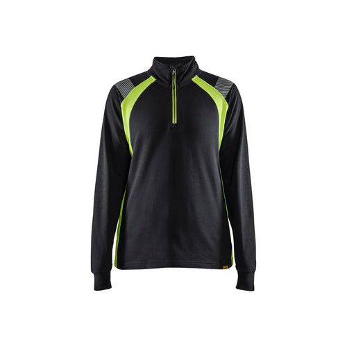 Dames sweatshirt halve rits - Blåkläder