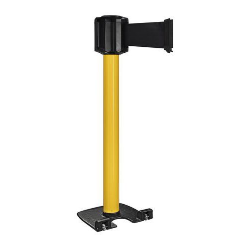 Poteau exterieur jaune a sangle 10mx10cm - Viso Poteau exterieur jaune a sangle 10mx10cm - Viso