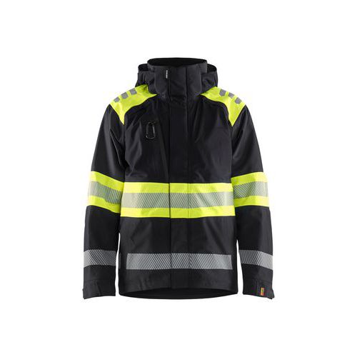 High Vis Shell Jacket Zwart/Geel - Blåkläder