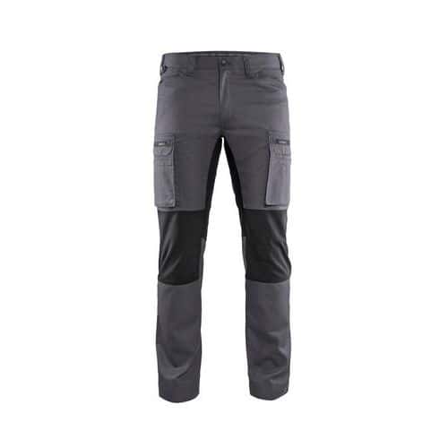 Pantalon maintenance +stretch gris/noir - Blåkläder